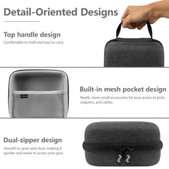 Musiin Audio Interface Case Compatible with sonicake smart box/Audient iD4,NI komplete Audio1/2,features soft lining, mesh pocket for cables, and comfy handle—ideal for studio, rehearsal, and travel.