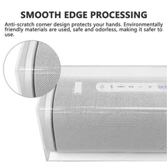 Musiin Portable Bluetooth Speaker Cover Compatible with Sony ULT FIELD 5, Transparent Acrylic Material, Reserved Wire Groove, Waterproof and Dustproof, Suitable for Home Studio Desktop Protection