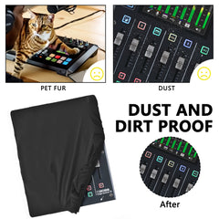 Musiin Ultimate Home Studio Mixer Cover - Stretchable Chinlon, Splashproof, Dust & Pet Hair Protection, Compatible with Boss Gigcaster 5 Live Streaming Mixers