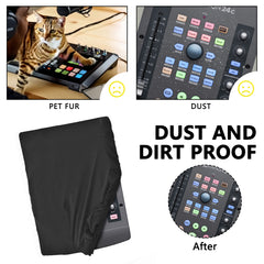 Musiin Ultimate Home Studio Mixer Cover - Stretchable Chinlon, Splash-Resistant, Dust & Pet Hair Protection, Compatible with ioStation 24C X-TOUCH ONE GIGCASTER 5