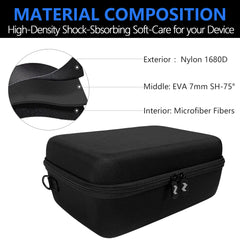 Musiin Audio Interface Carrying Case Compatible with Apollo Twin X DUO Gen 2/QUAD Gen 2, Equipped with Comfort Handle and Adjustable Shoulder Strap, Suitable for Traveling(Black)