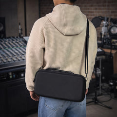 Musiin Audio Mixer Case Compatible with Zoom Live Trak L6 MAX, Custom Fit Interior, Dual Zipper Design, Top Mesh Pocket, Handle and Shoulder Strap, for Studio, Travel, and Live Performance