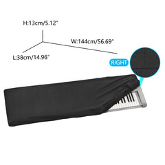 Musiin Premium Piano Keyboard Dust Cover - compatible with KORG KROME-88, KROSS 2-88, KROSS 88MB, KROME EX88 and Other 88-Key, providing comprehensive protection for your keyboard Synthesizers