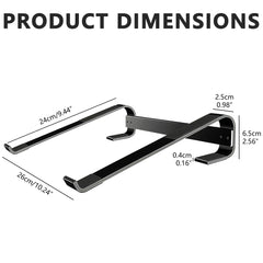 Musiin Aluminum Drum Controller Stand Portable Cooling Stand Compatible with NI Maschine Plus MK3/Ableton Push 3 (Black)