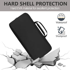 Musiin Premium DJ Controller Case Compatible with NI TRAKTOR Z1 MK3,F1,X1 Smooth Double Zippers, Soft Mesh Pocket, Hard Shell Carrying Case with Strap Ideal for Studio Storage and Outdoor Performance