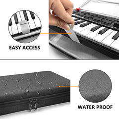 Musiin Premium Velvet MIDI Keyboard Controller Case Compatible with AKAI MPK Mini MK3,SONICWARE Deconstruct Minimal,LIVEN Texture,Evoke,Hercules DJControl Mix Ultra(Grey)