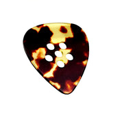Musiin Custom Premium Guitar Pick Hand-Made Clear Tone pick for Electric Guitar Bass for Funk Jazz Blues Music (Tortie)