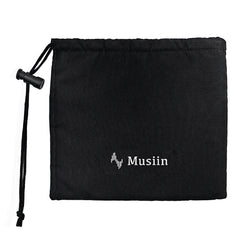 Musiin Microphone Storage Drawstring Bag Compatible with Sennheiser MK4, AKG C214, AT4040, Rode NT1-A, Lewitt LCT 440 PURE, Shure KSM32 Soft and portable, suitable for small electronic accessories
