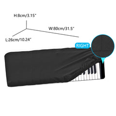 Musiin Pro Shield: Ultimate Stretch-fit Chinlon Keyboard Cover - Water & Dust Resistant, Compatible with M-Audio Keyboard Oxygen 49 Black