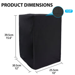 Musiin Home Studio Monitor Dust Cover Compatible With YAMAHA HS8,Adam T7V KRK Rokit 8 G4,JBL 308P Mkll and PreSonus Eris E8 XT Black 8-Inch Professional Protective Powered Speaker cover(2 packs)