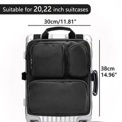 Musiin Travel Luggage Expansion Organizer for Musician - Holds sheet music, straps, capo, strings, cables, and instrument accessories bag
