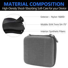 Musiin Headphone Amplifier Case Compatible with Behringer HA400 HA400 MX400 and cable storage, Shockproof and waterproof, Hard shell portable storage bag
