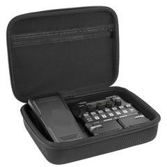 Musiin Premium velvet Hard Case Compatible with Softube Flow Studio, Zoom G1X Four case B1X A1X Guitar Bass Multi-Effects Processor Pedal cover(Black)