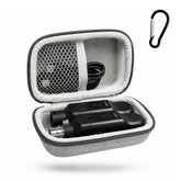 Musiin Wireless Transmitter System Case Compatible with JOYO MW-2,NUX B-3 Plus Microphone Receiver, and KLIQ Clip-On, Snark SN1X /SN5X, FenderFCT-2 Guitar Tuners storage,with Mesh Pocket Carabiner