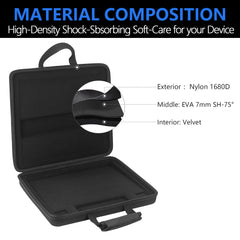 Musiin Premium Velvet Hardshell Case Compatible with Native Instruments Maschine+plus case NI MK3 Cover Drum Controller Analog Device bag with Strap