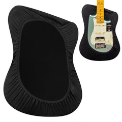 Musiin Premium Black Dust Cover for Electric and Bass Guitars - Tailored Protection compatible with Fender Gibson ibanez Donner Electric Bass Guitars(FG-M)