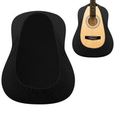 Musiin Premium Black Dust Cover for Acoustic and Bass Guitars - Tailored Protection compatible with Fender Gibson Martin Taylor Donner Acoustic Bass Guitars(AG-L)