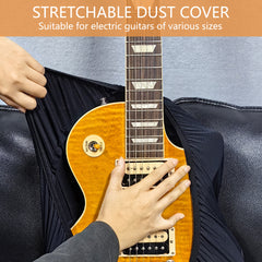 Musiin Premium Guitar Dust Cover Compatible with Gibson Fender Donner Electric Guitar, Luxury Chinlon Anti-dust & Scratch-proof, Smooth Touch & Custom Fit(GG-M)
