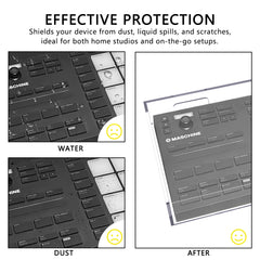 Musiin Premium Acrylic cover for NI Drum Controller DJ Controller Device with Cable Management Slot, waterproof and dustproof, compatible with Maschine Mikro Mk3 protective
