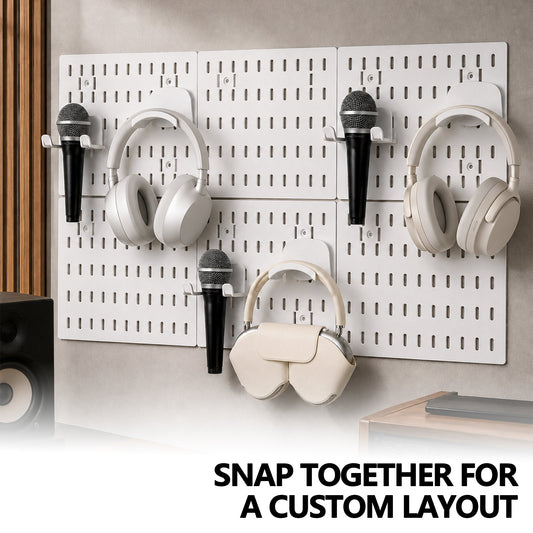 The Best Ideas Never Start in a Mess | Musiin Modular Studio Organizer Panel (White)