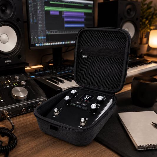 Your Sound Matters. Give Your Gear a Home. | Musiin Audio Gear Case for Hologram Electronics Chroma Console & Headrush VX5 AutoTune Vocal Effects Pedal