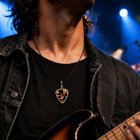 Musiin Guitar Pick Holder Necklace | Your Pick Has a Story. Wear It.