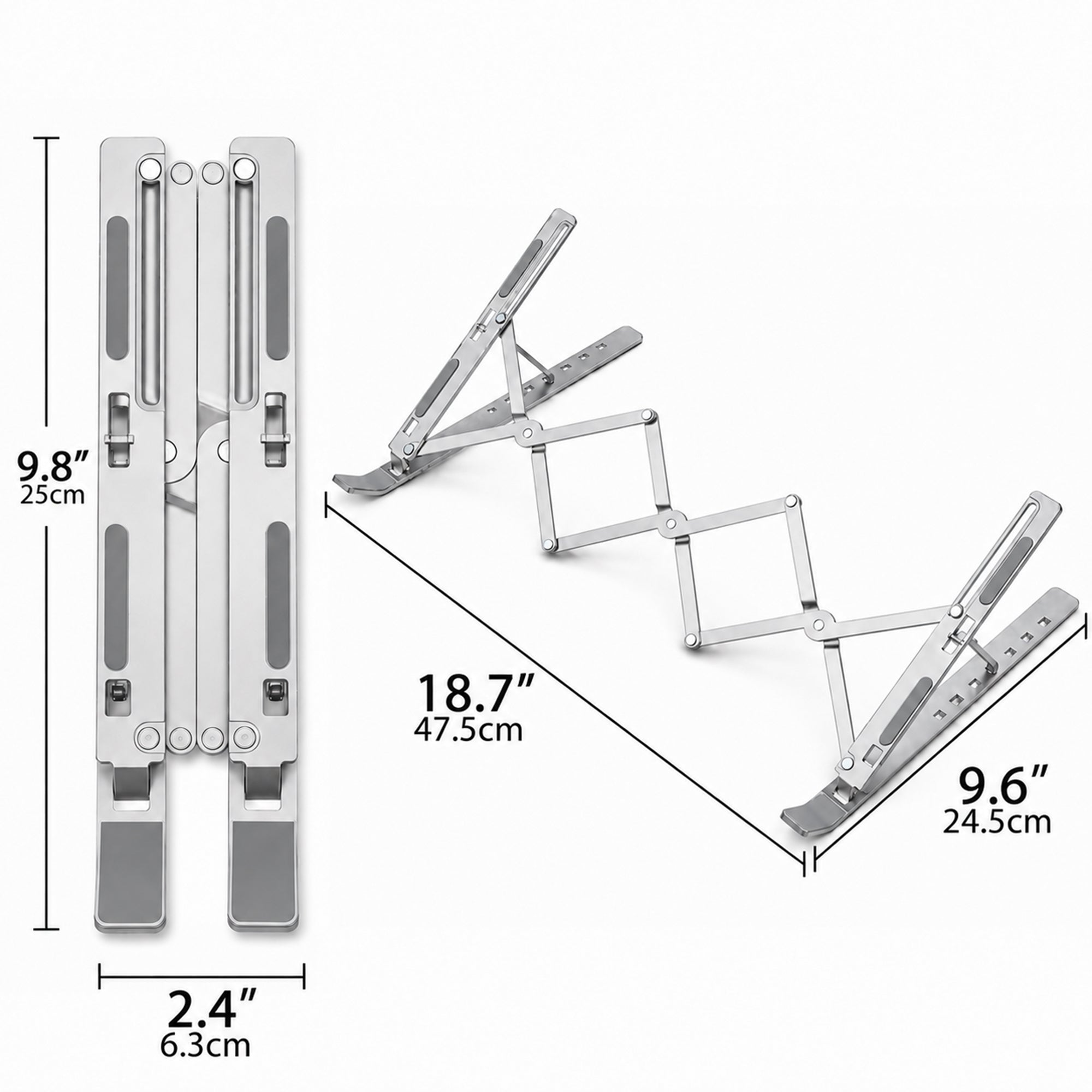 Musiin Audio Mixer Stand Compatible with Behringer X-TOUCH(Silver X-Large)