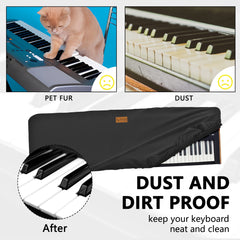 Musiin 73 Keys Piano Keyboard Cover, Compatible with Roland V-STAGE 76,