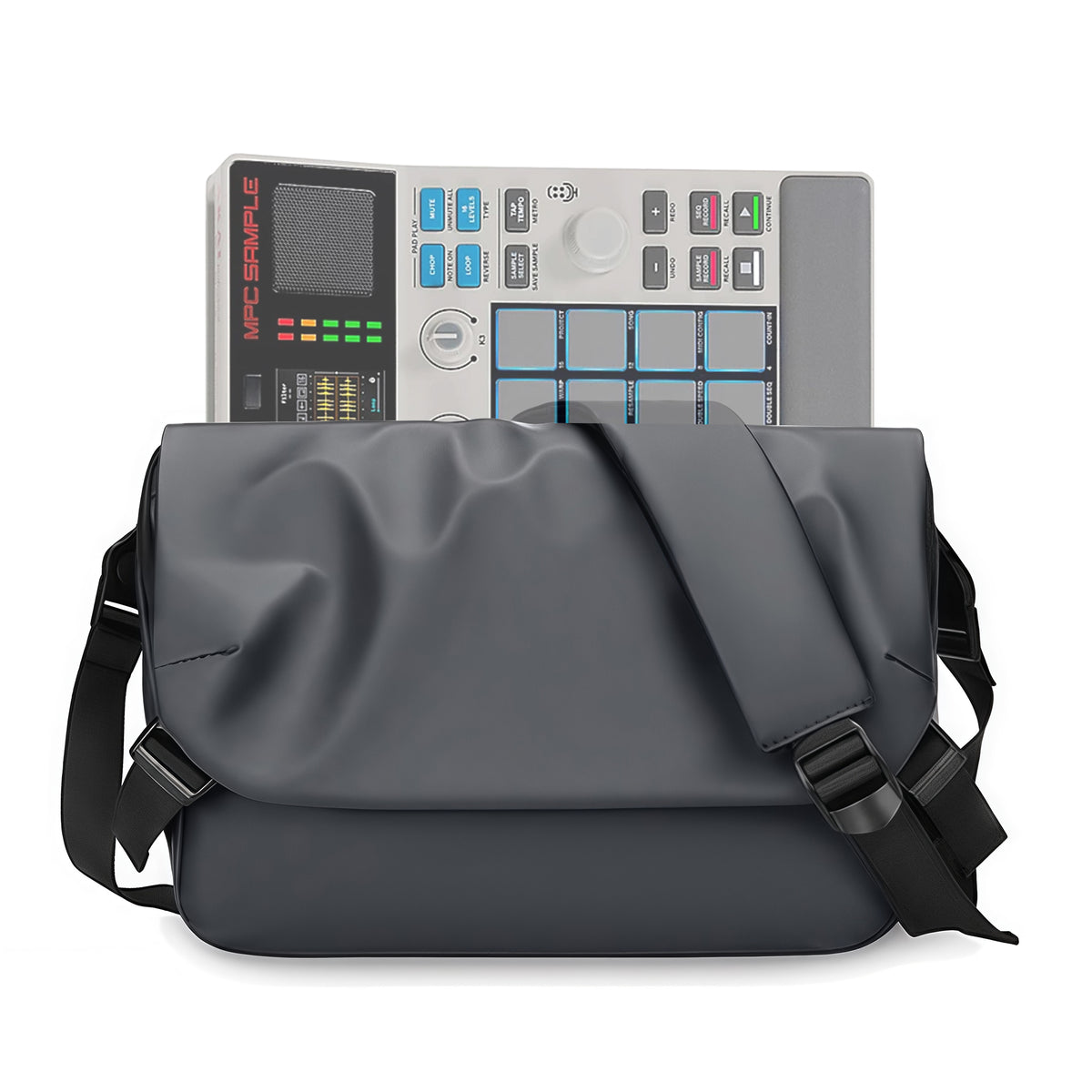 Musiin VNEX Series Audio Sampler Synth Commuter Bag Compatible with Akai MPC Sample,Teenage Engineering EP-133, Portable Sling Bag with Multi Compartments for Travel and Live Performance
