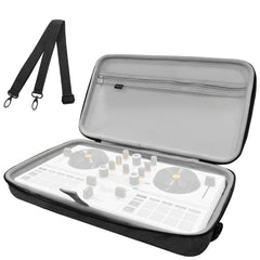 Musiin DJ Controller Case Compatible with Hercules DJControl Mix Ultra, Hard Shell Protection with Dual Zippers, Mesh Pocket & Comfortable Handle for DJ Live Show & Travel (Gray)