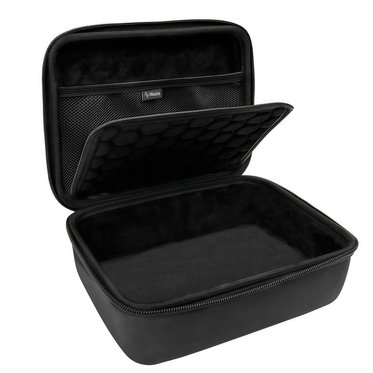Musiin Custom Audio Interface Case Compatible with Apogee Symphony Desktop, EVA Hard Shell with Dual Zippers, Mesh Pocket & Handle, Protective Storage for Studio Recording, Live Show & Travel Bag