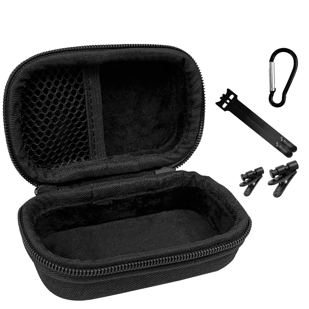 Musiin Compact In-Ear Monitor Earphone Case Compatible with MDREX15AP,YINYOO CCZ Melody,SE215-CL,KZ ZS10 Pro,MEE Audio M6 and most IEM Earphone,Ideal for Live Stage and Studio daily use.