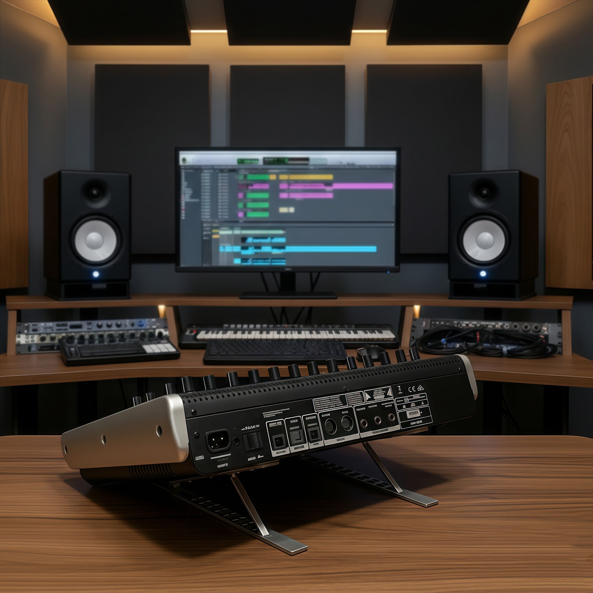 Musiin Audio Mixer Stand for Home Studio Mixer Controller(Three-fold)