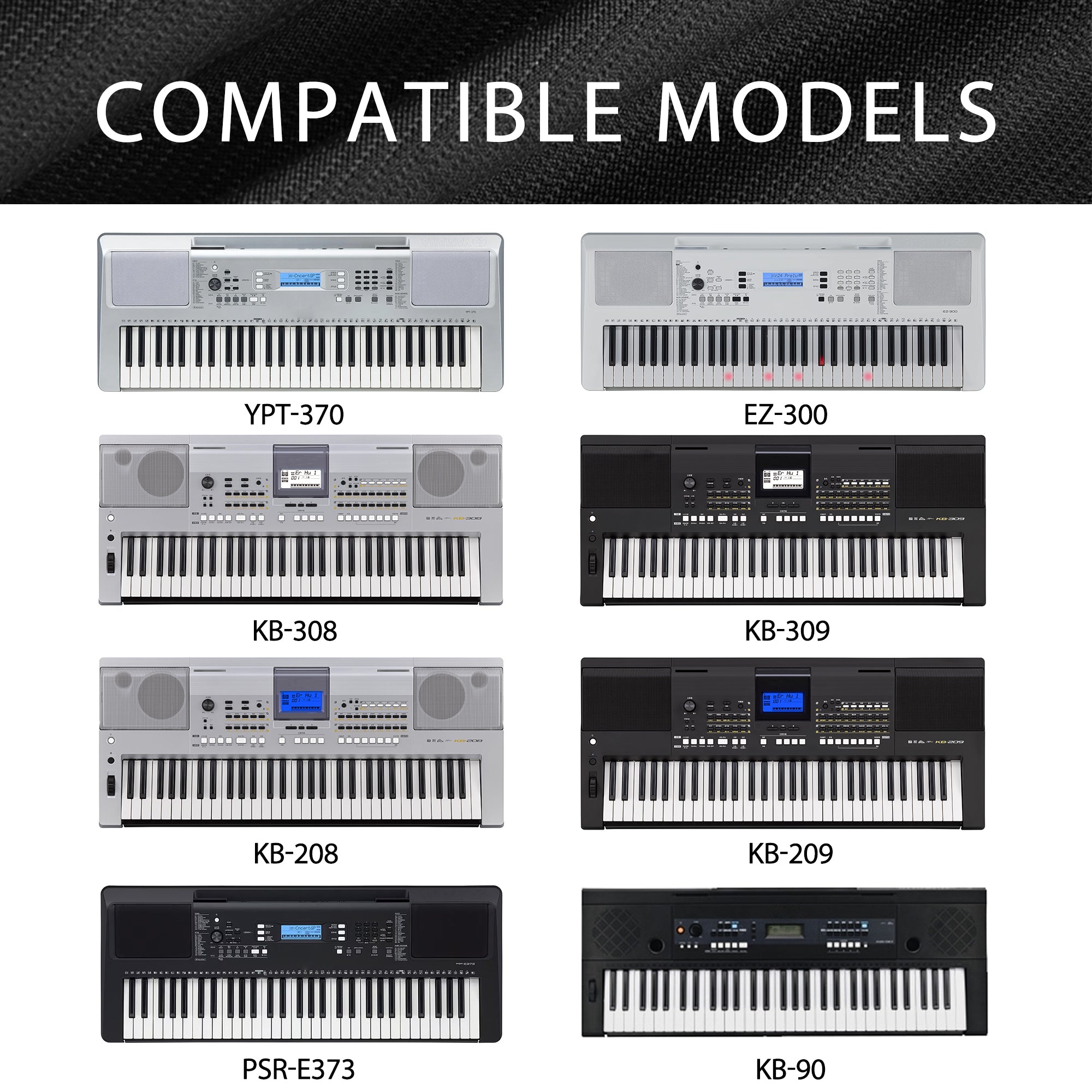 Musiin 61 keys piano keyboard dust cover, compatible with Sequential Prophet-5/KORG Pa4X Oriental 61/Pa4X 61/Roland E-X30/X20A/X20, Anti-scratch and Dustproof, Premium Soft Touch & Fitted design