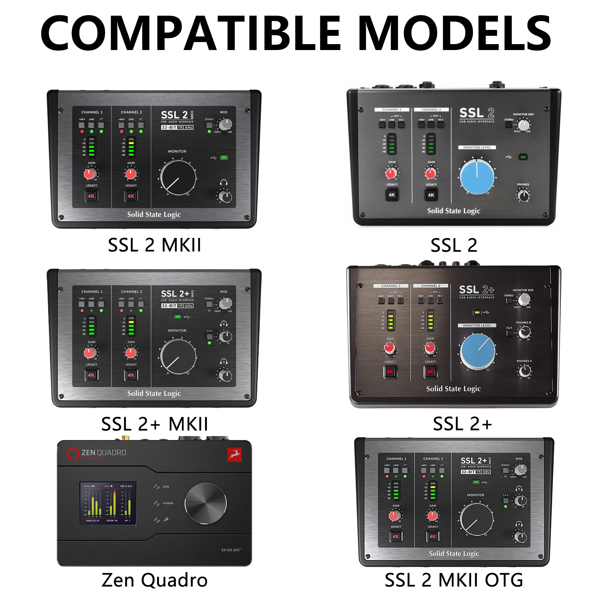 Musiin Hard Shell Case Compatible with SSL2 MKII OTG, SSL 2 or 2+, SSL2 MKII, 2+ MKII and Antelope Zen Quadro, interfaces Audio Interface Cover, Protective Travel Case (Black)