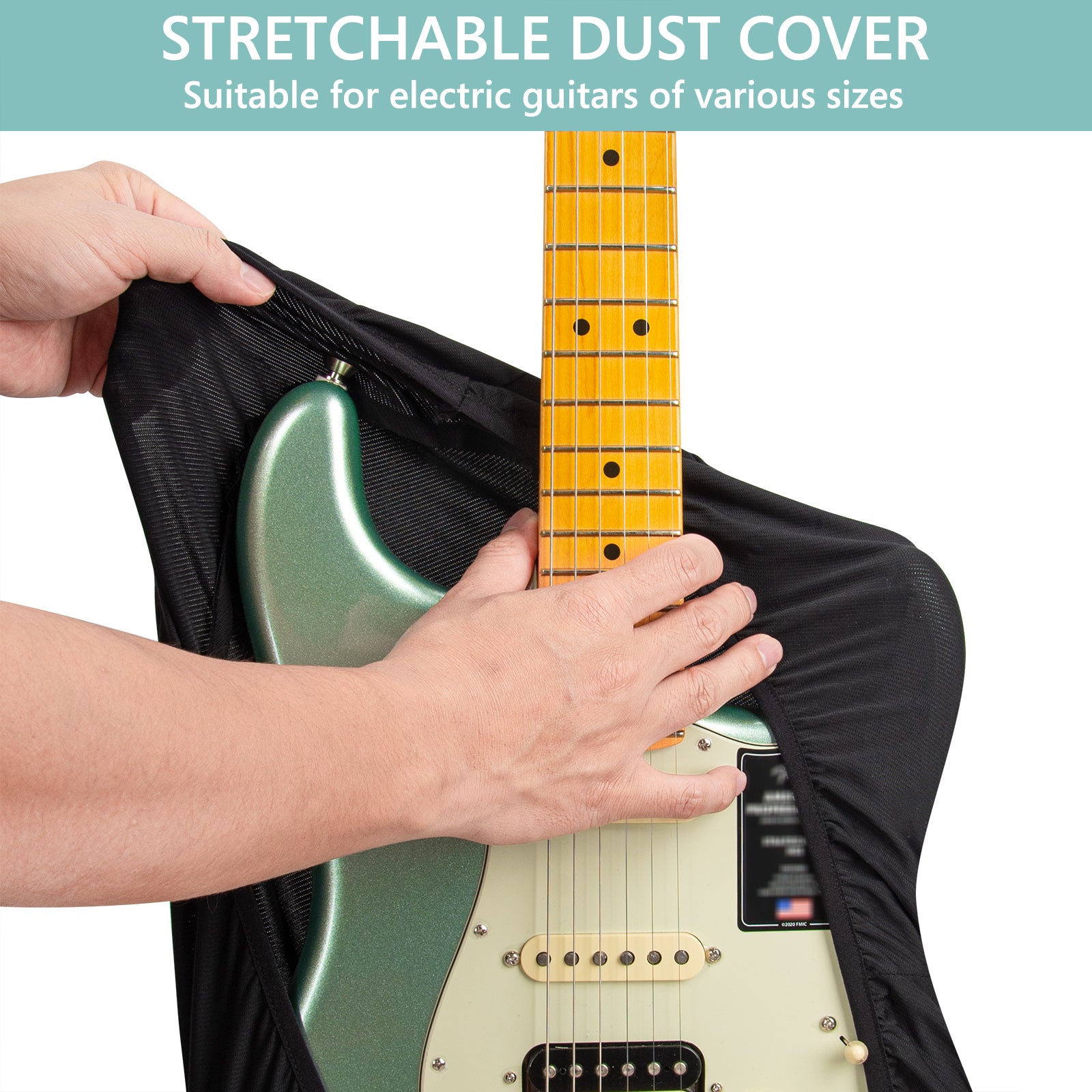 Musiin Premium Guitar Cover for Electric and Bass Guitars - Tailored Protection compatible with Fender Gibson Donner Electric Bass Guitars(FG-M)