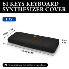Musiin 61 Key Piano Keyboard Cover Compatible with KORG NAUTILUS AT 61