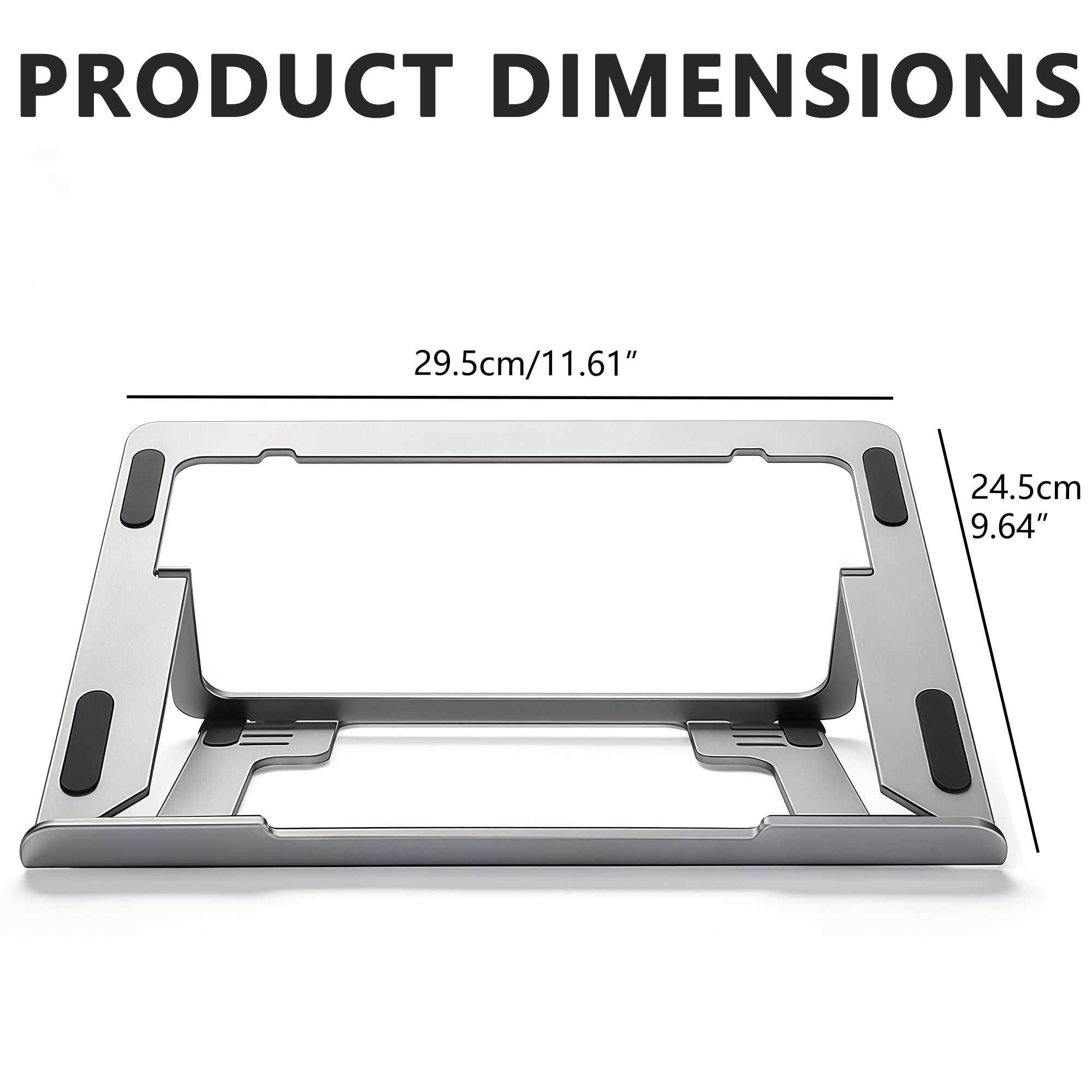 Musiin Drum Controller Foldable Stand Compatible with NI Maschine MK3,Ableton Push3, Akai MPC One+,MPC Live 3,Behringer Mixer lift adjustable,Solid Aluminum Portable Folding Stand for Home Studio