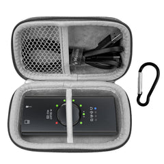 Musiin Custom Guitar Audio Interface Carrying Case Compatible with IK Multimedia iRig HD X, iRig 2, iRig HD 2, Teenage Engineering TX-6, EVA Hard Shell Portable Bag with Mesh Pocket