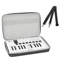 Musiin Premium Velvet MIDI Keyboard Controller Case Compatible with Arturia MiniLab 3, MiniLab MkII, MPK Mini MK4, 25-Key Synthesizer, Portable Protective Cover Bag with Shoulder Strap