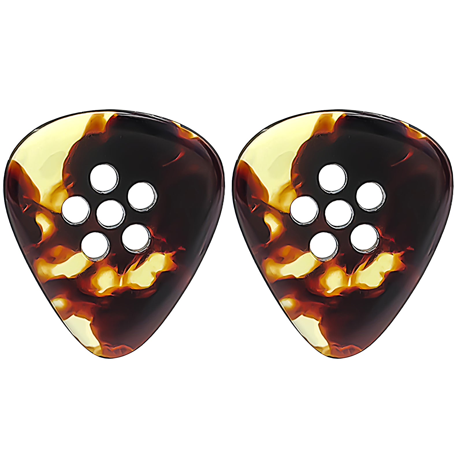 Musiin Hand-Made Jazz Style Fat Tone Premium thick Pick for Electric Guitar Bass Acoustic Jazz Blues Guitar(Tortie)