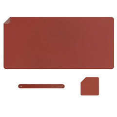 Musiin Music Studio Desk Leather Mouse and Keyboard Mat with Coaster, Ideal for Office, Creative Work, and Recording Studios