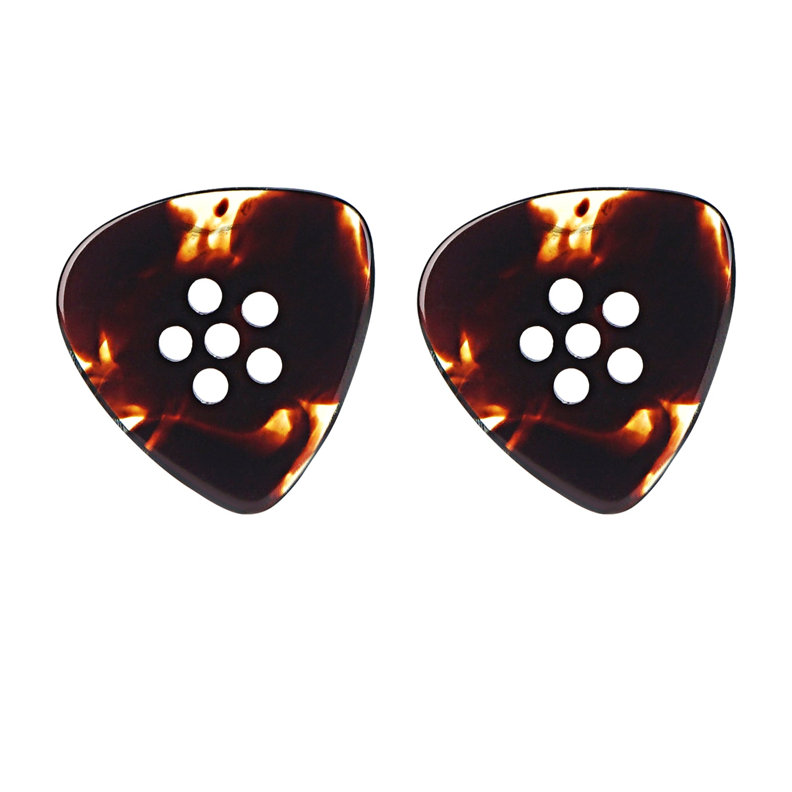 Musiin Hand-Made 3in1 Multi Flat clear Tone Premium thick Pick for Electric Guitar Bass Jazz Blues Guitar (Tortie)