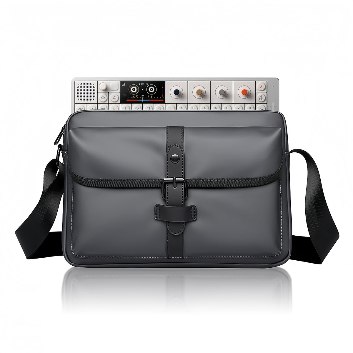 Musiin VNEX Series Audio Sampler Synth commute Bag Compatible with Akai MPC Sample/Teenage Engineering OP-1 EP-133, Portable Sling Waterproof Bag with Multi-Compartments for Travel, Live Performance