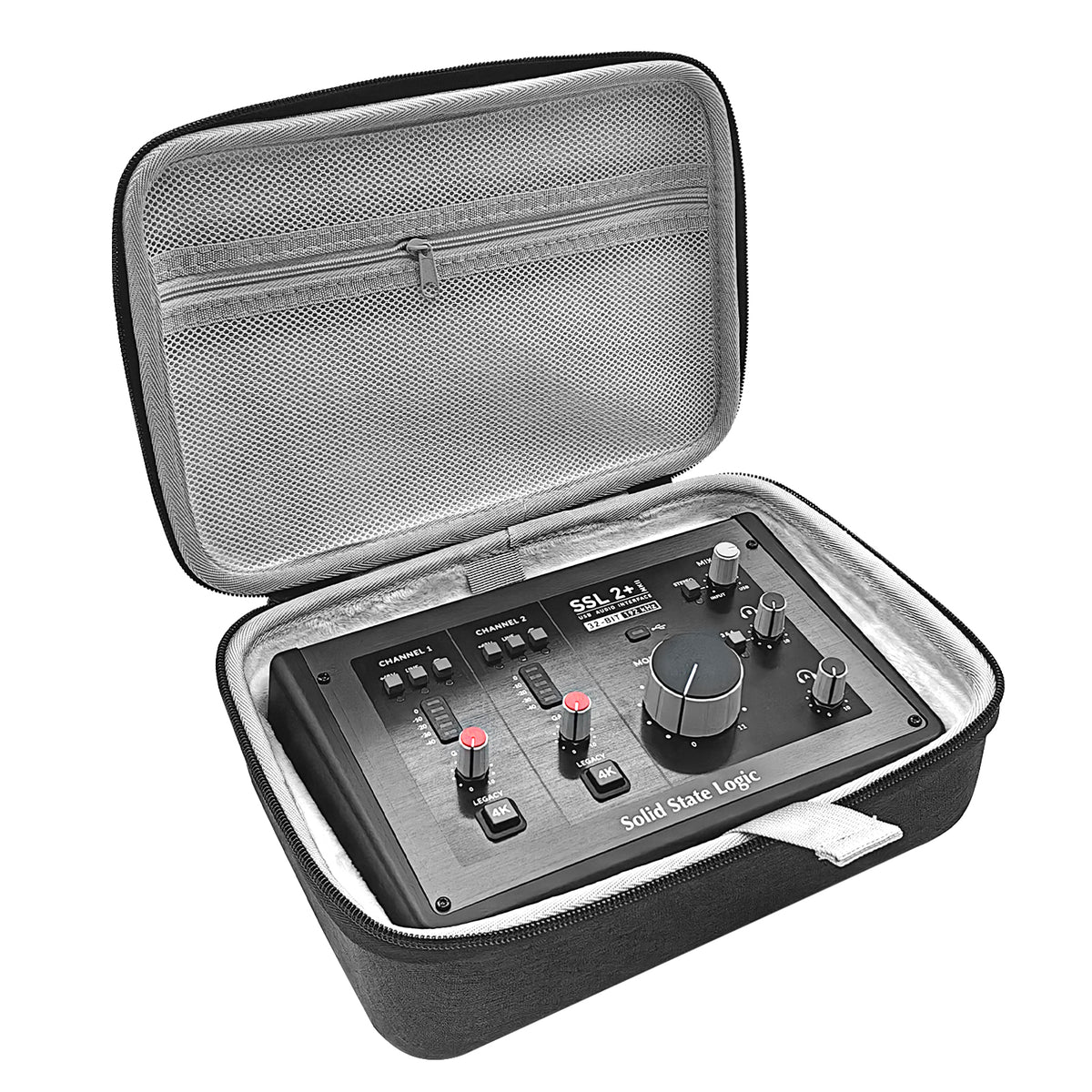 Musiin Hard Shell Case Compatible with SSL 2 or 2+ and SSL2 MKII and 2+ MKII Interface Audio Interface Cover, Protective Travel Case