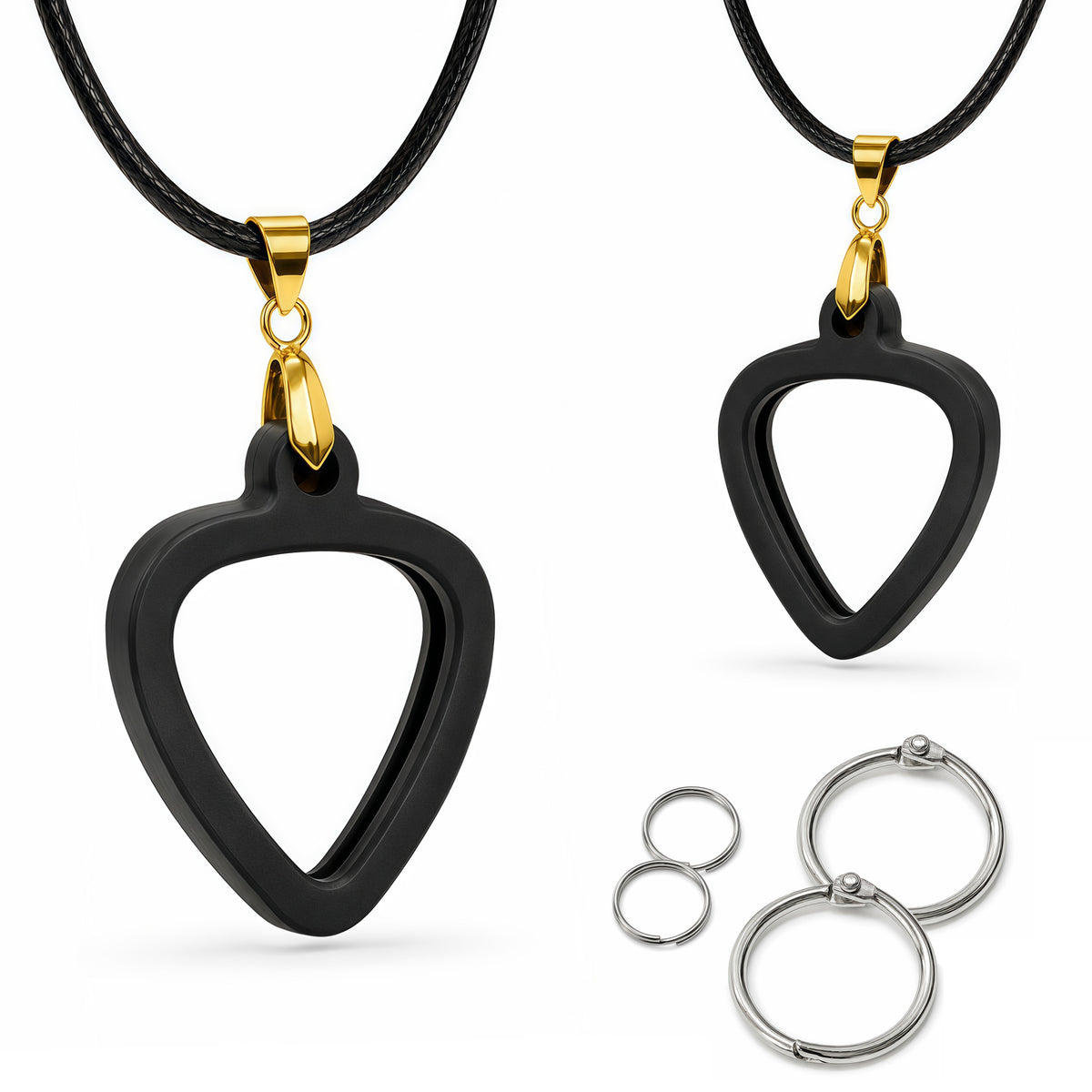 Musiin Premium Guitar Pick Holder Necklace for Fender,Dunlop,D'Addario Pick
