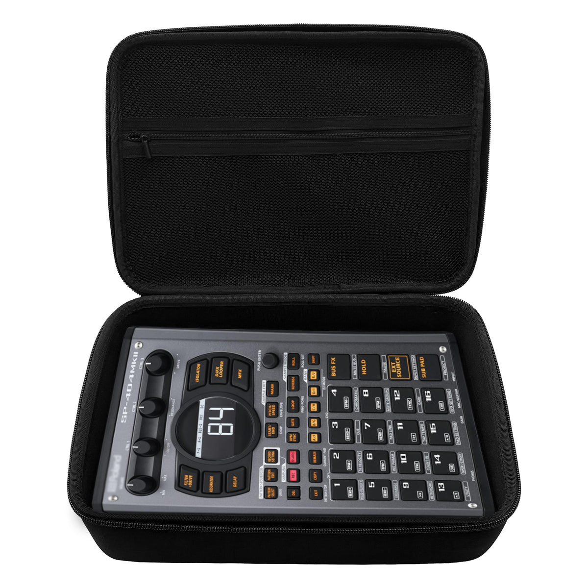 Musiin Audio Samplers Case Compatible with Roland SP-404MKII, SP-404A, SP-404SX, SP-404, Smooth Dual Zippers, Spacious Top Mesh Pocket for Accessories,Soft and Comfortable Handle,Make travel easier