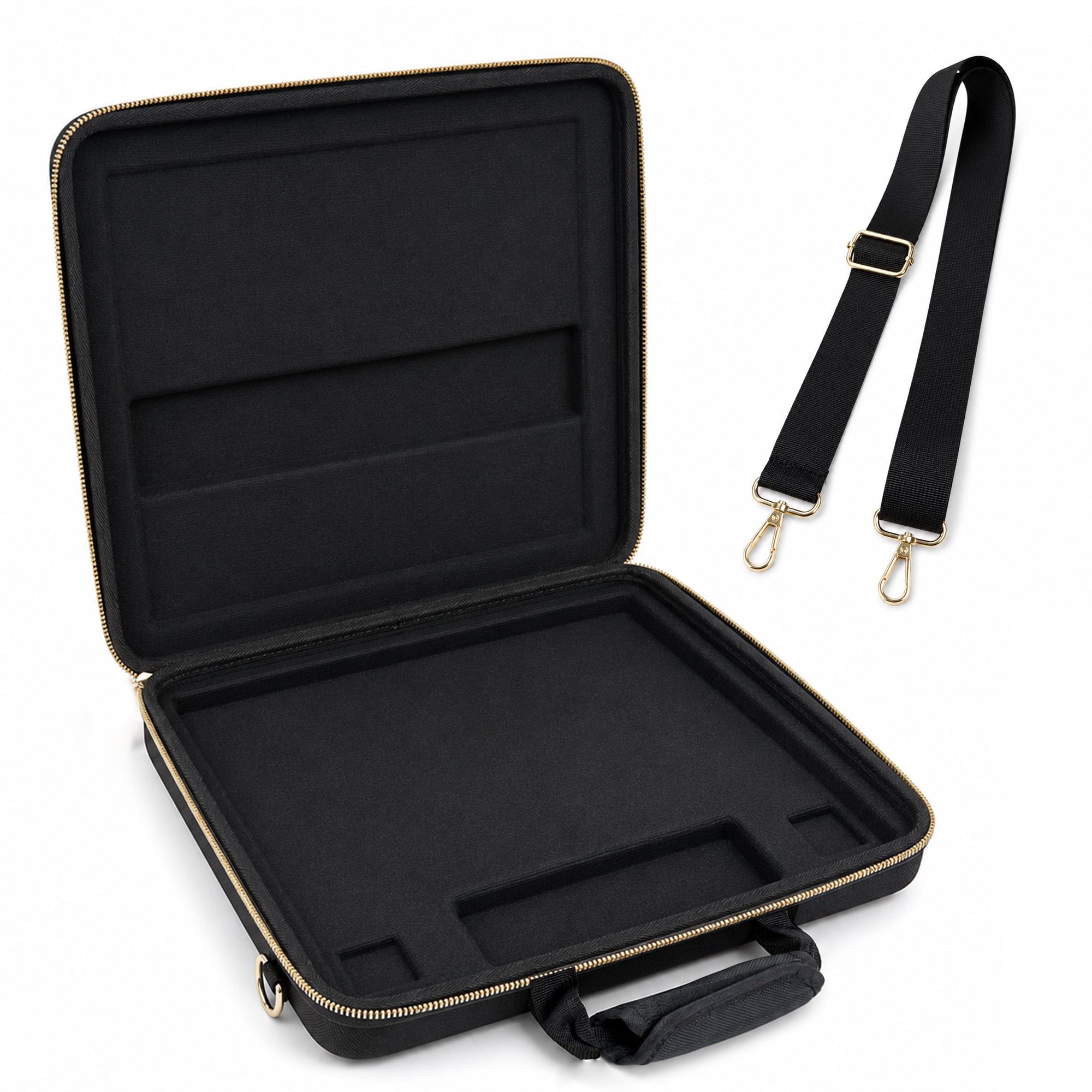 Musiin Premium DAW Case Compatible with NI Maschine+ MK3(Gold Tone Edition)