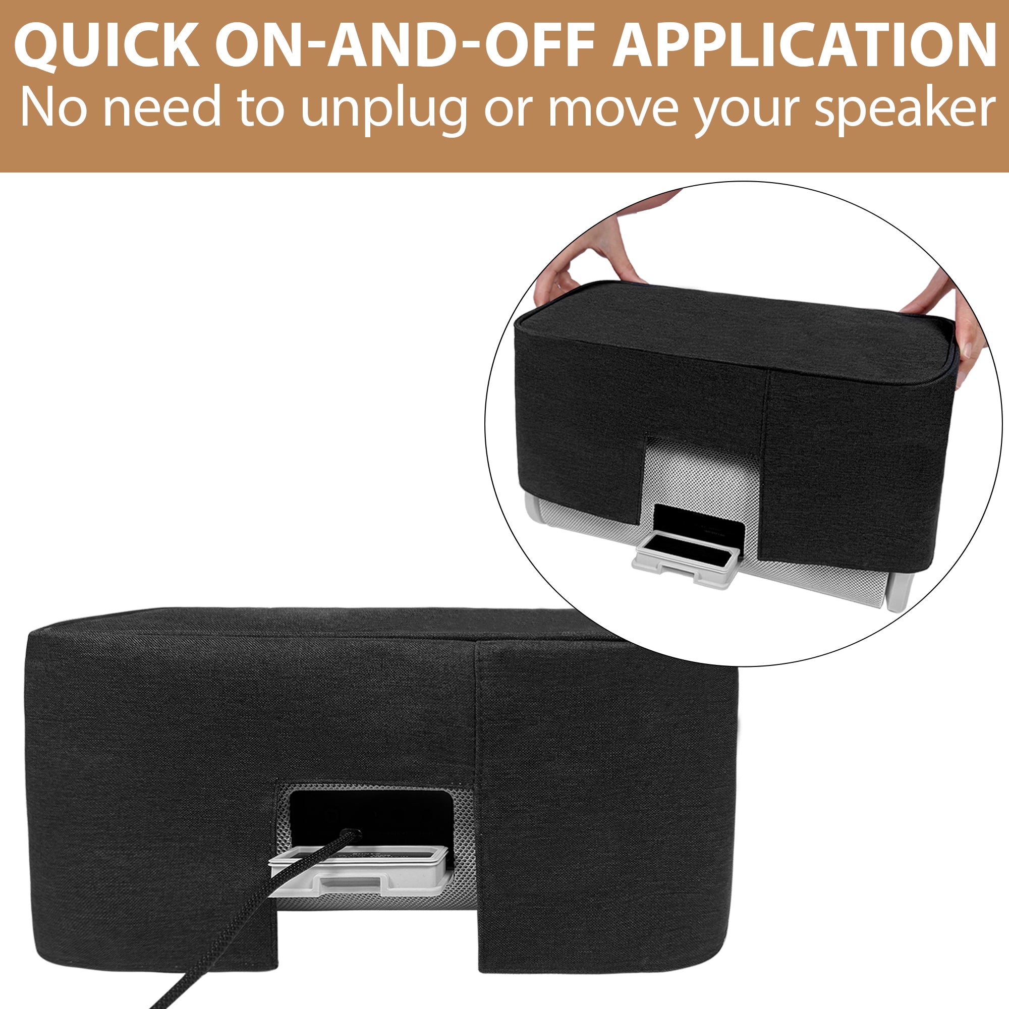 Musiin Premium Portable Bluetooth Speaker Cover Compatible with Sony ULT FIELD 5, Splash-Proof Material, Portable and Foldable, Fit Design for Home Studio and Outdoor Use.