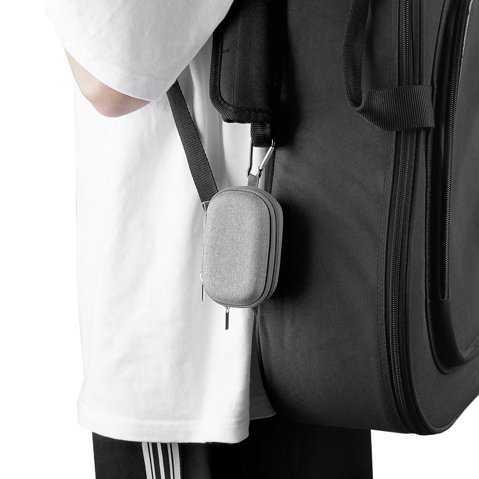 Musiin HardCase for Guitar Tuner Portable Accessories Storage(Grey)